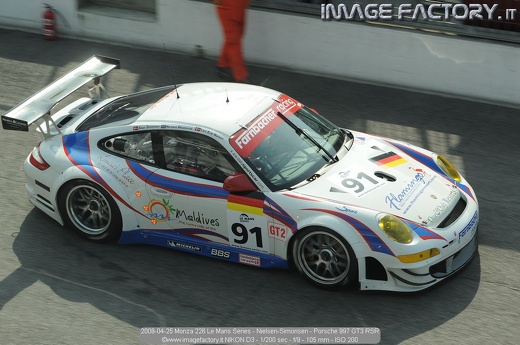 2008-04-25 Monza 226 Le Mans Series - Nielsen-Simonsen - Porsche 997 GT3 RSR